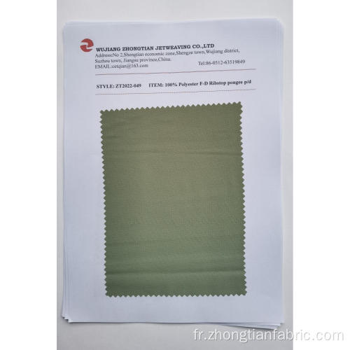 100% Polyester FD Ribstop Pongee P / D